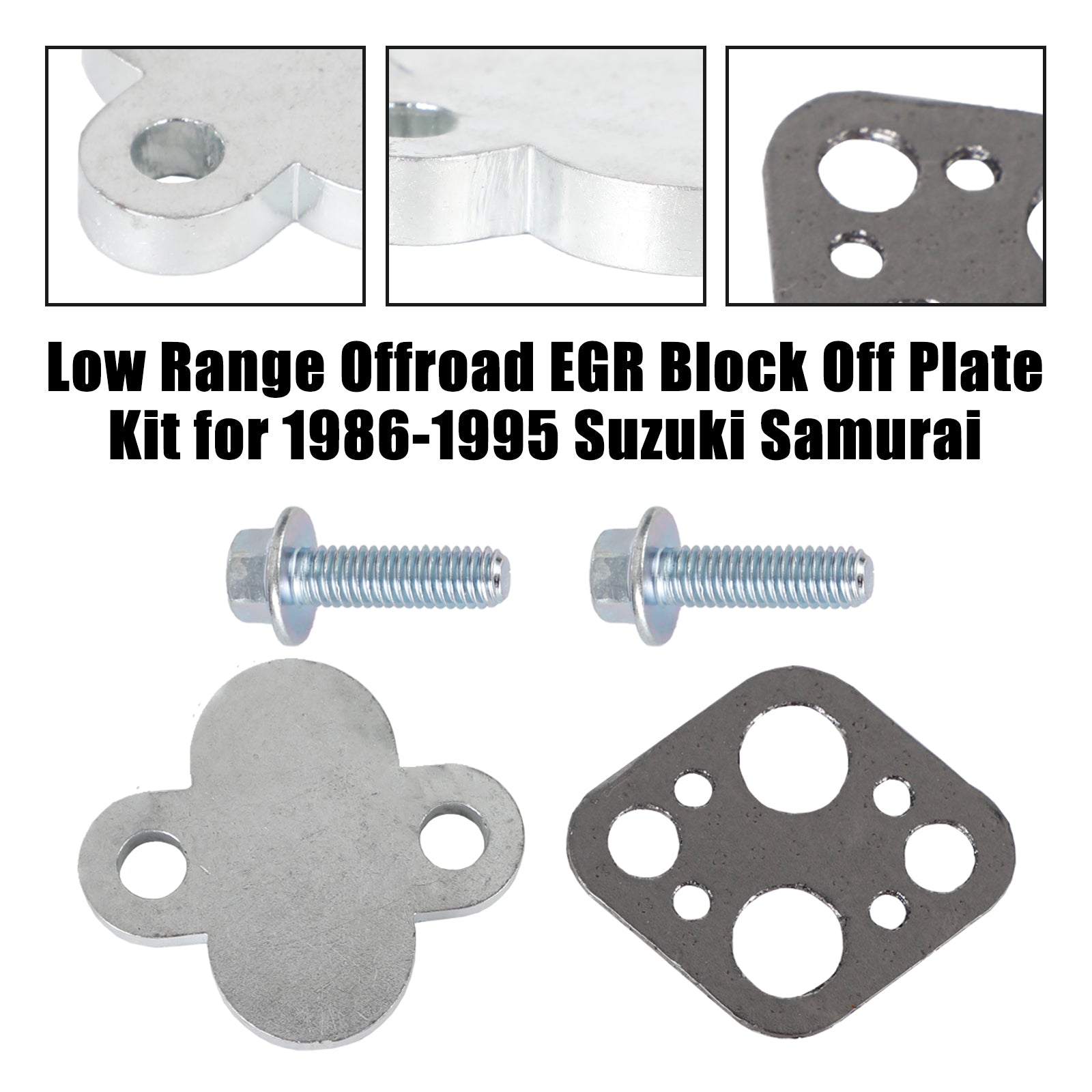 Low Range Offroad EGR Block Off Plate Kit für 1986-1995 Suzuki Samurai