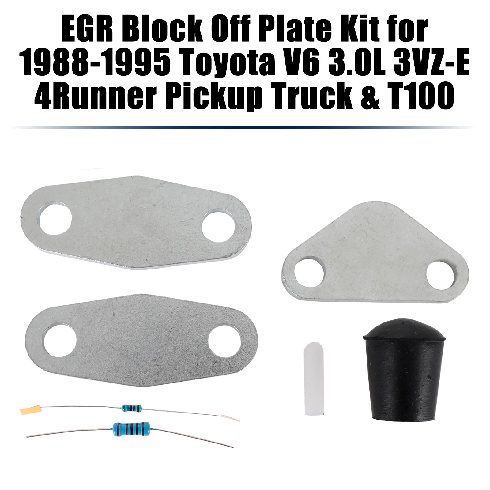 Toyota 1988-1995 Pickup V6 3,0 l 3VZ-E Motoren EGR Block Off Plate Kit