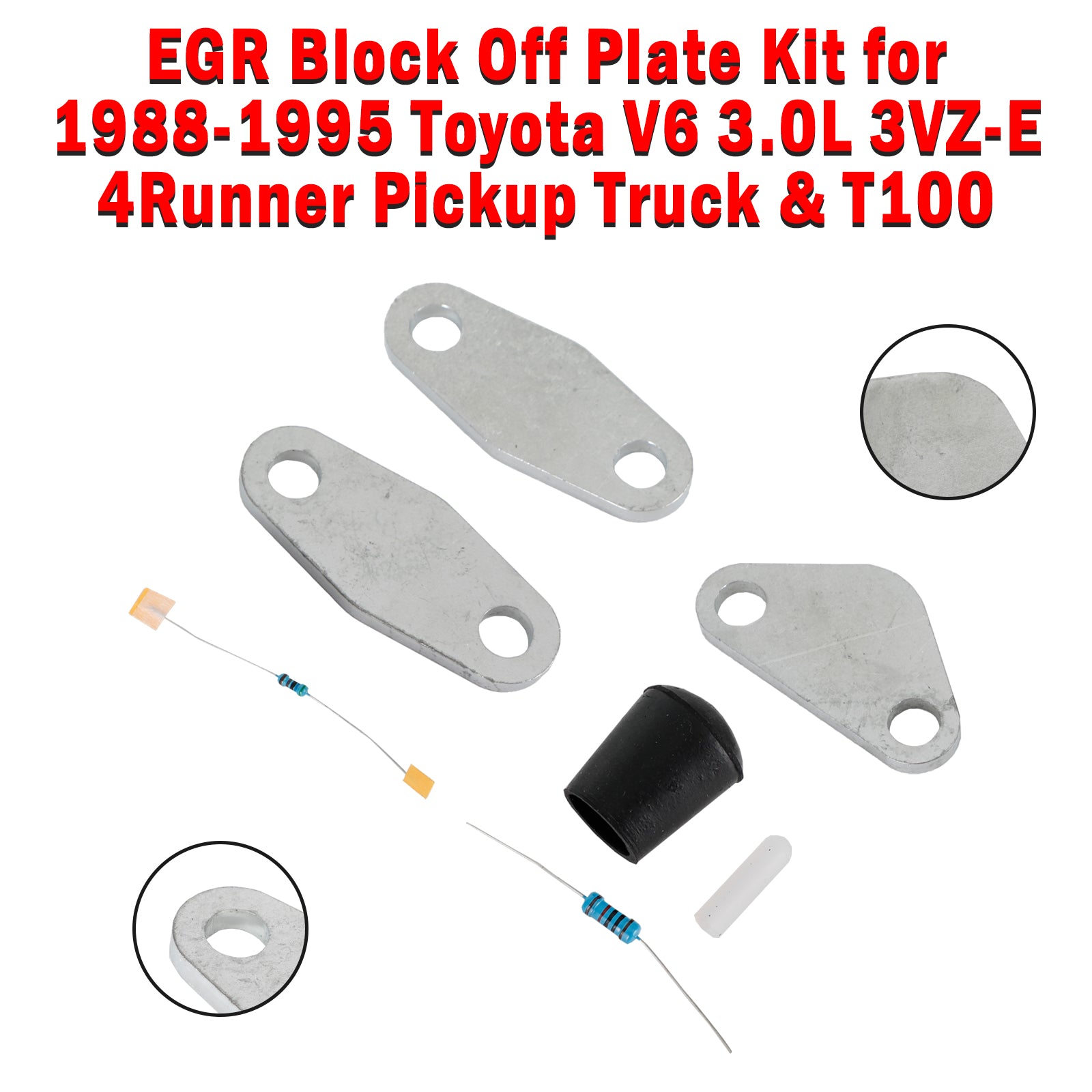 Toyota 1988-1995 4Runner V6 3.0L 3VZ-E Motoren, EGR-Blockierplatten-Kit