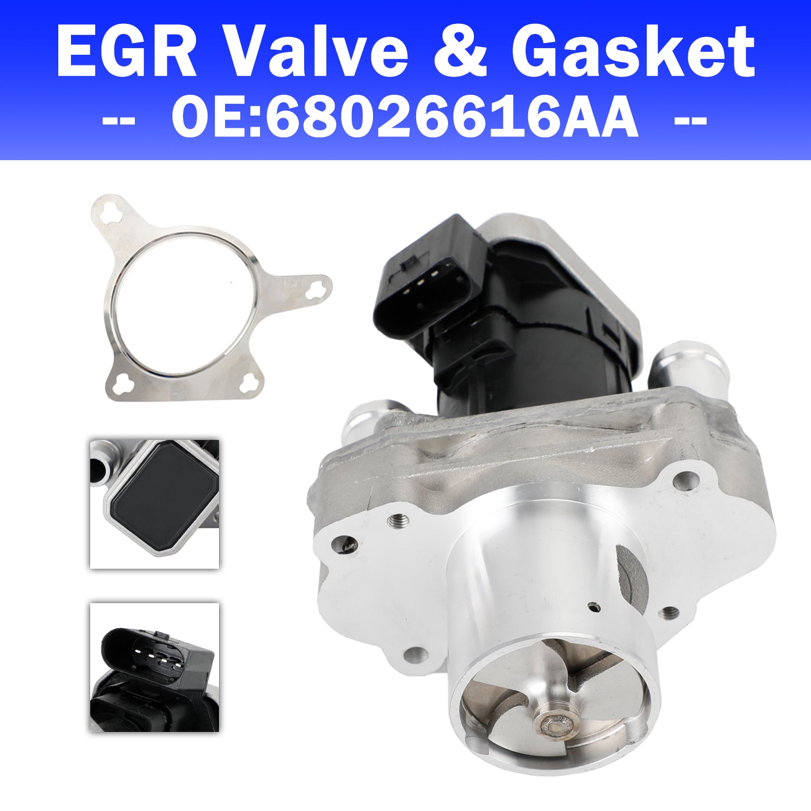 Dodge 2007-2009 Sprinter 2500 3500 OM642.9 68051514AA 68026616AA EGR Valve & Gasket