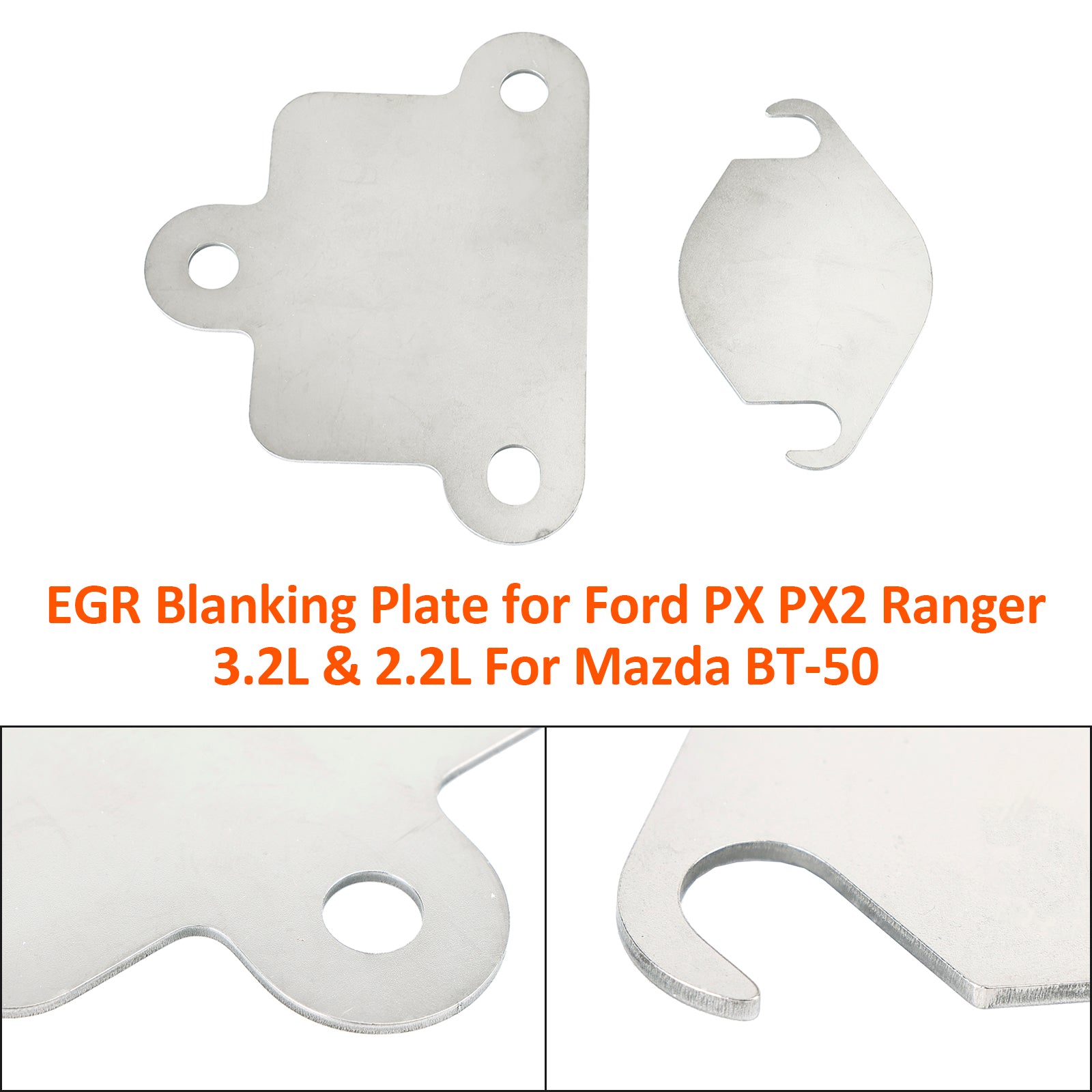 Mazda BT-50 2.2L 4cyl & 3.2L 5cyl Engines EGR Delete Block Off Plate