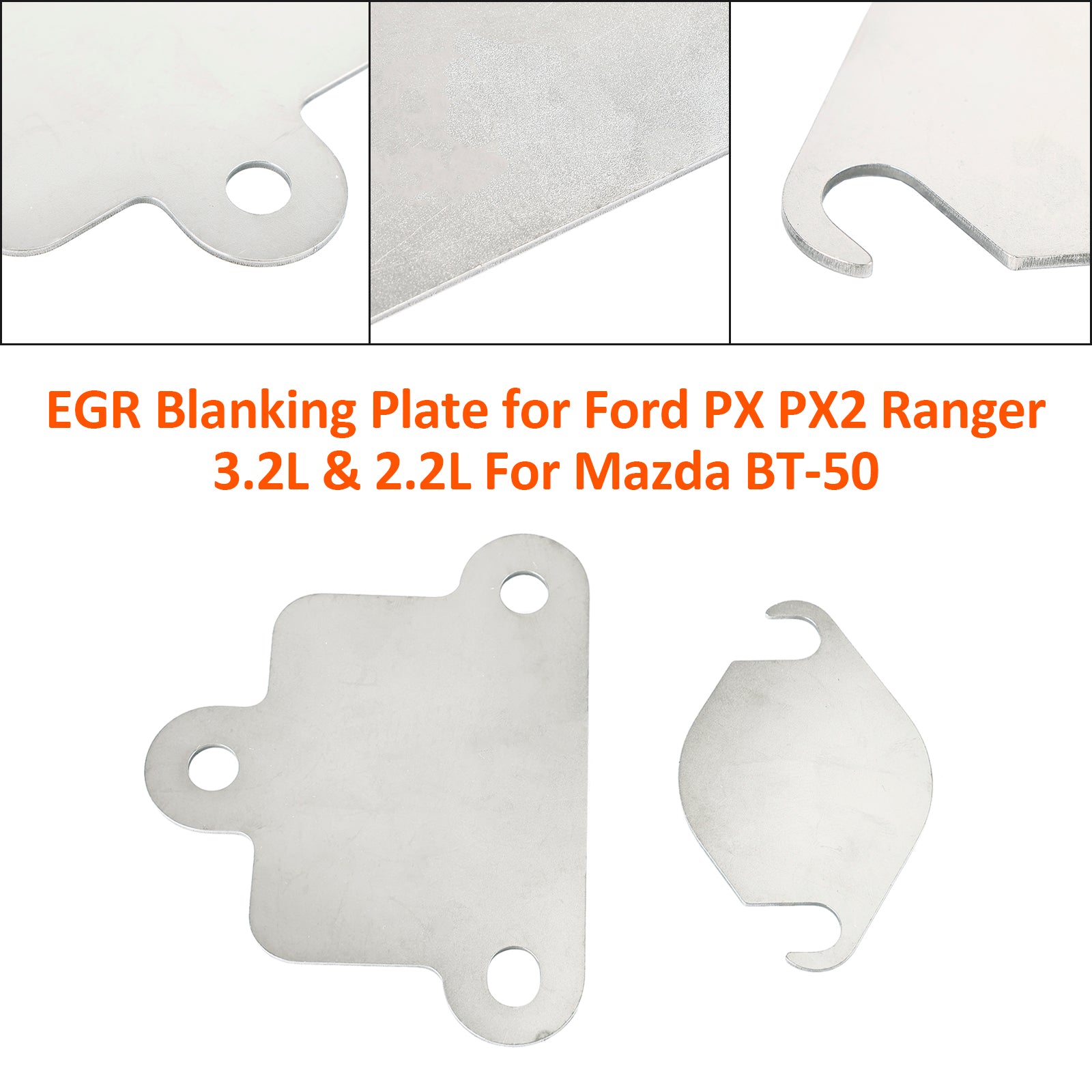 Mazda BT-50 2.2L 4cyl & 3.2L 5cyl Engines EGR Delete Block Off Plate