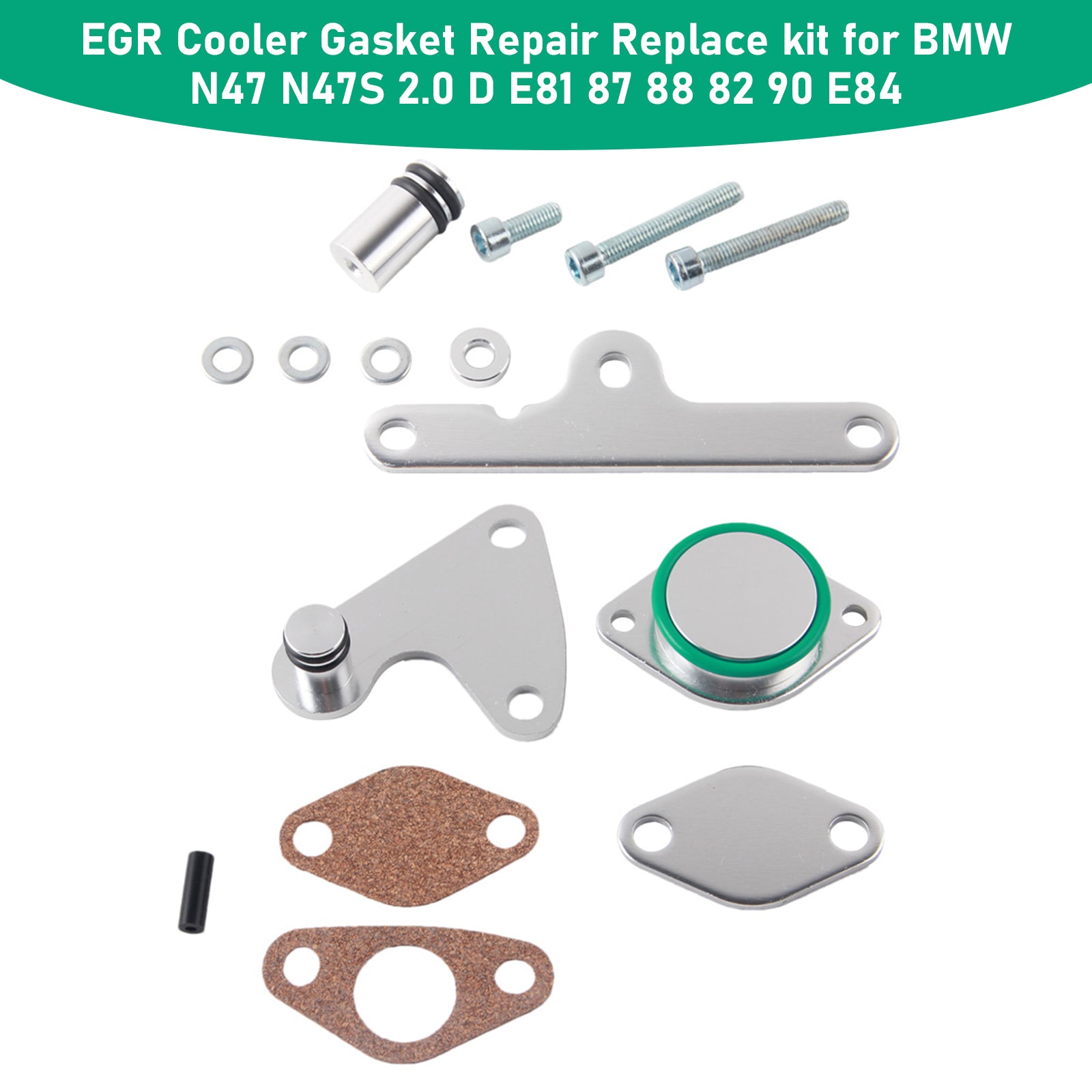 BMW N47 N47S 2.0 D E81 87 88 82 90 E84 EGR Cooler Gasket Repair Replace Kit