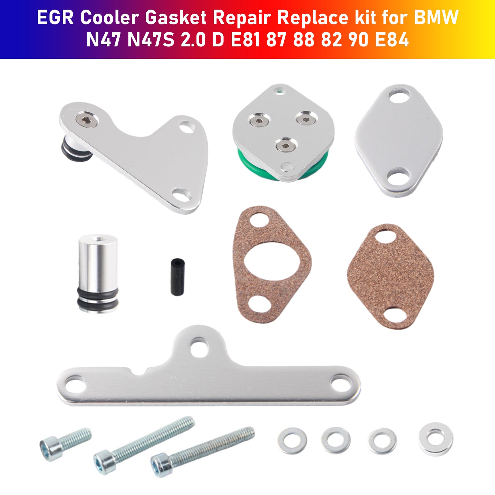 BMW N47 N47S 2.0 D E81 87 88 82 90 E84 EGR Cooler Gasket Repair Replace Kit