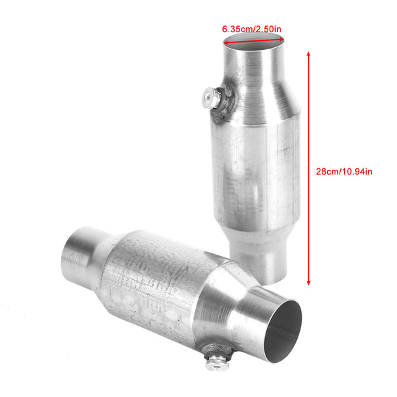 Convertisseur catalytique universel 2X 2,5" 425250 en acier inoxydable à haut débit