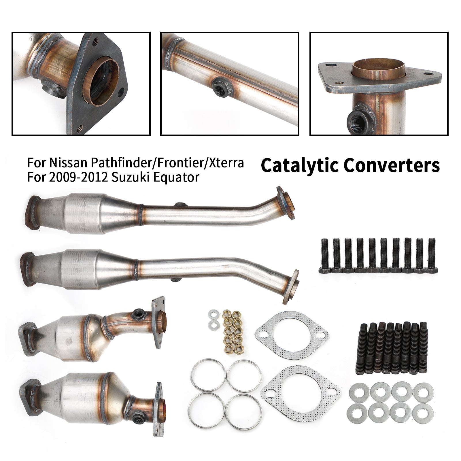 Nissan 2005-2014 Frontier 2005-2012 Pathfinder 4.0L 17171 17172 4Pcs Catalytic Converter Set