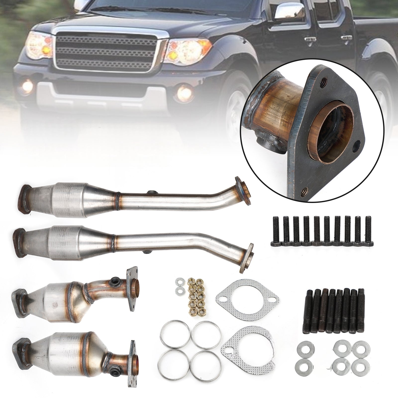 Nissan 2005-2014 Frontier 4.0L 4-teiliges Katalysator-Set 17171 17172 18219 18218