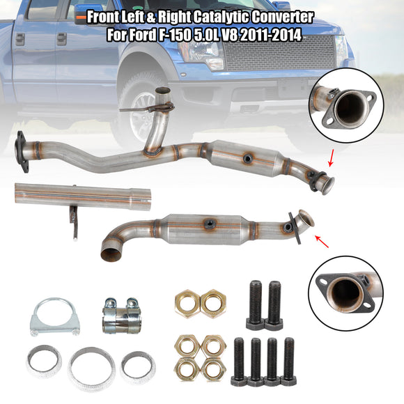Convertisseur catalytique côté conducteur et passager pour Ford F-150 5.0 V8 2011-2014