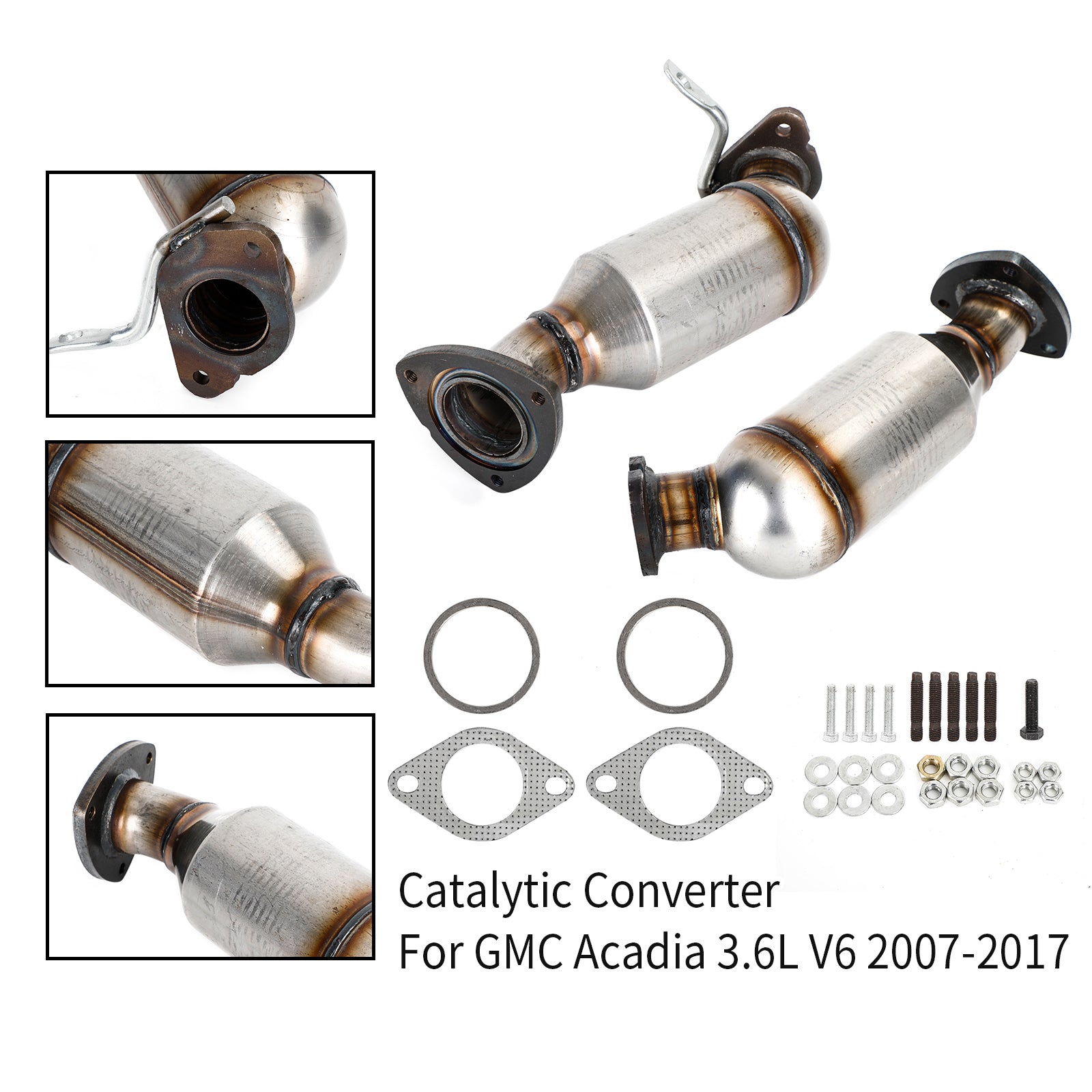GMC 2007-2017 Acadia 3.6L V6 Front Driver & Passenger Catalytic Converter