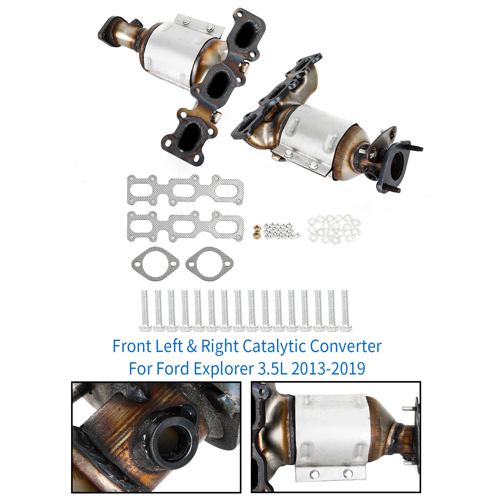 Ford 2013-2019 Explorer 3.5L 2PCS Front Catalytic Converter