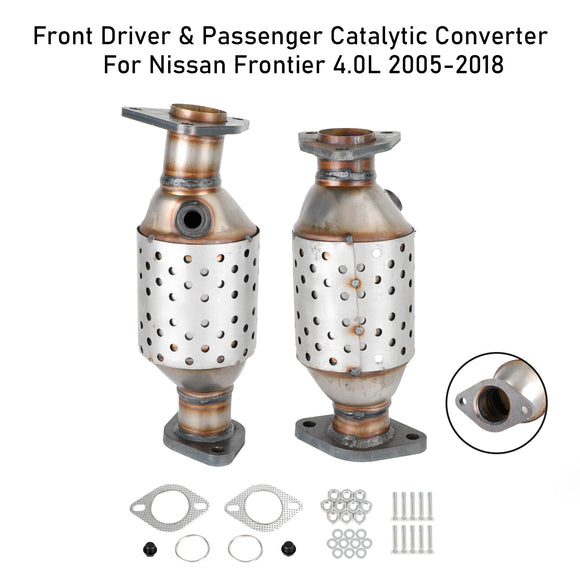 Convertisseur catalytique avant conducteur et passager pour Suzuki Equator 4.0L 2009-2012
