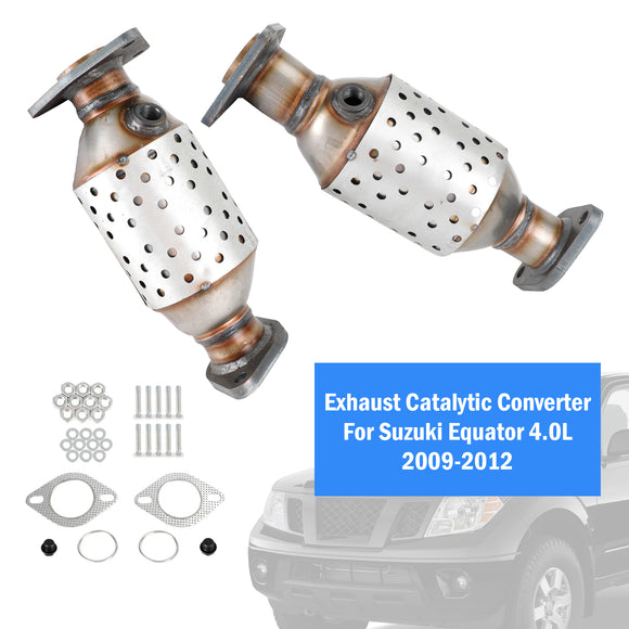 Convertisseur catalytique avant conducteur et passager pour Suzuki Equator 4.0L 2009-2012