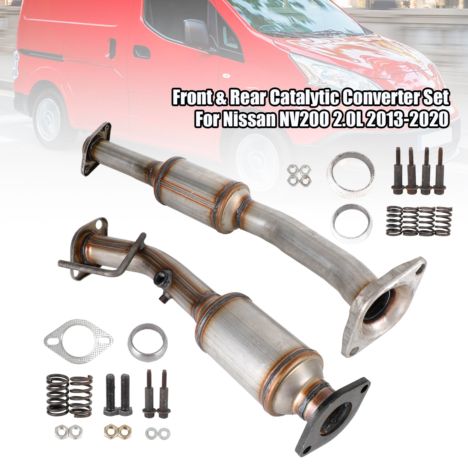 Nissan 2013-2019 NV200 2.0L Front and Rear Catalytic Converter Set