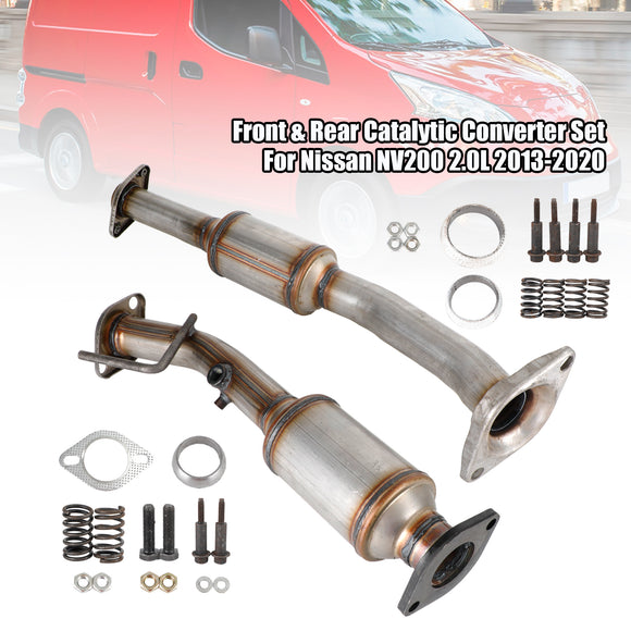 Ensemble de convertisseurs catalytiques avant et arrière pour Nissan NV200 2.0L (2013-2019)