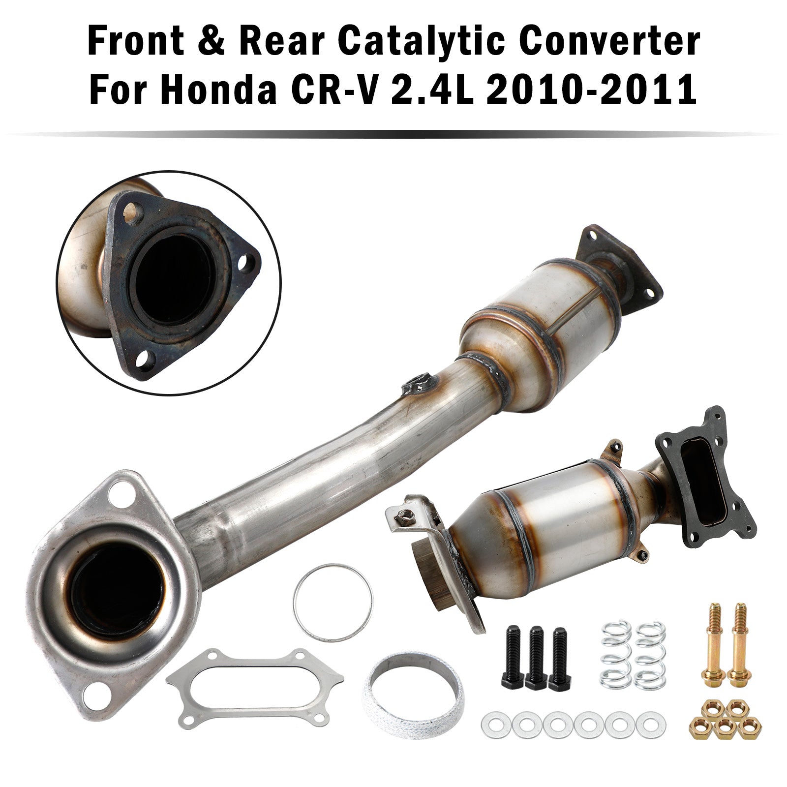 Honda CR-V 2.4L 2010-2011 Front & Rear Catalytic Converter