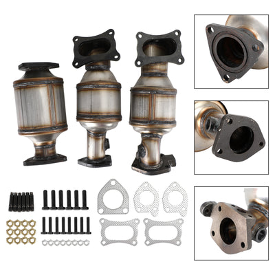 Ensemble de convertisseurs catalytiques gauche, droit et arrière pour Honda Pilot 3,5 L 45131, 45132, 16447 (2009-2015) - 0