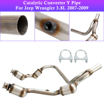 Jeep 2007–2009 Wrangler 3,8 l Katalysator Y-Rohr - 0