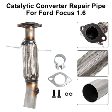 Ford 9/03-3/07 Focus C-Max 1.6i 16V Petrol BM91275H Catalytic Converter Repair Pipe - 0