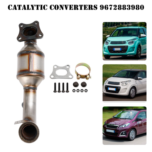 Peugeot 108, 208, 301, 308 II, 2008 53 KW / 72 PS Katalysator 9822117480 9672883980 28677