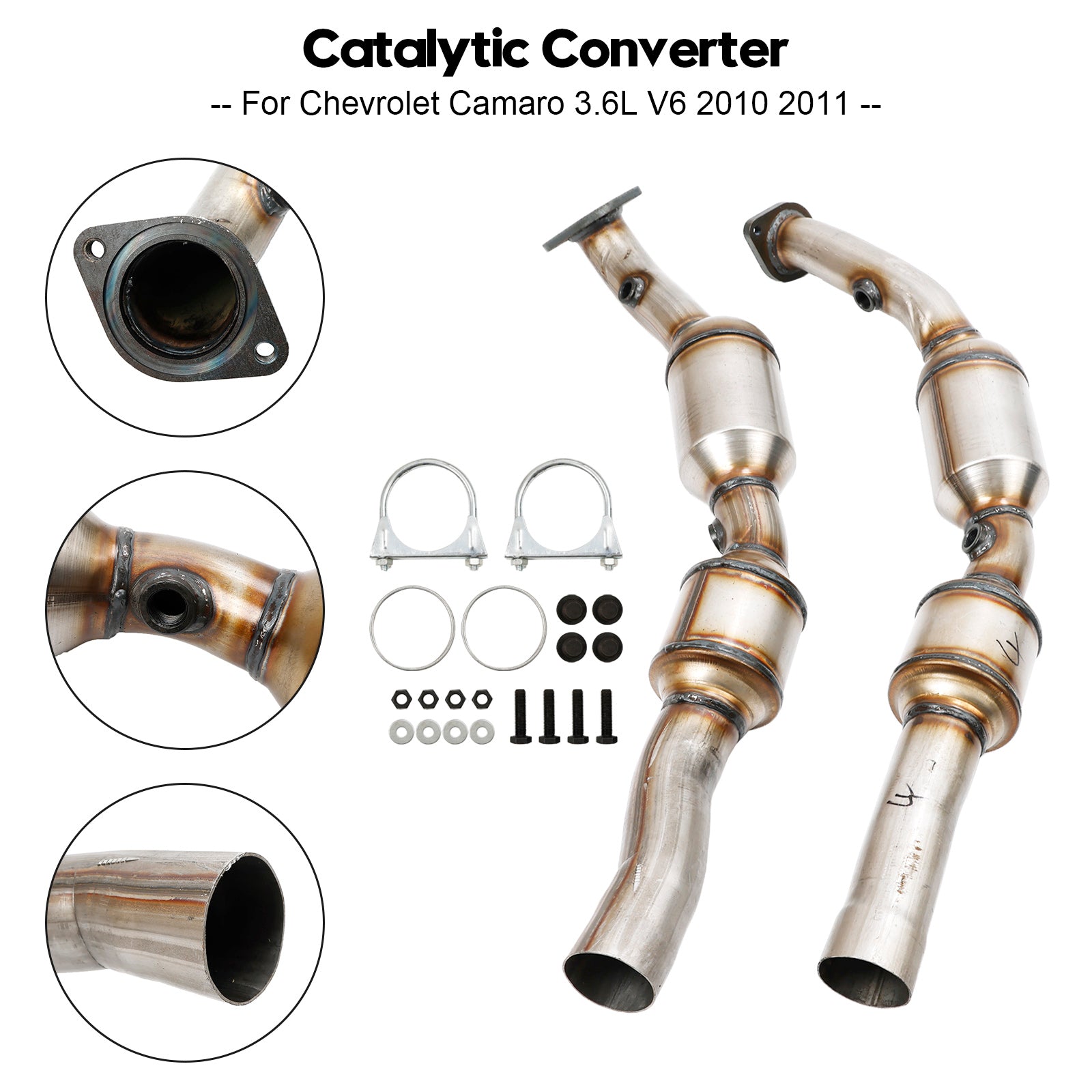 Chevrolet 2010-2011 Camaro 3.6L V6 73014 73013 Catalytic Converter Bank 1 and 2