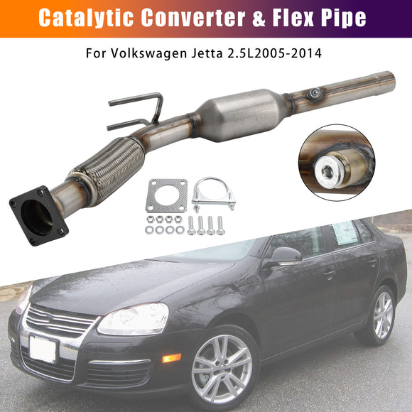 Volkswagen 2005-2014 Jetta 2.5L Catalytic Converter & Flex Pipe 947649