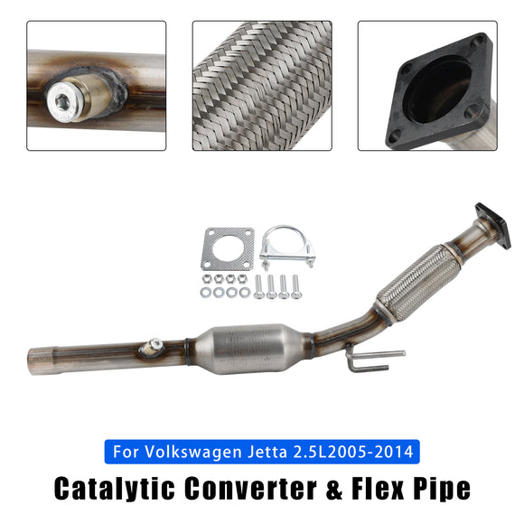 Volkswagen 2005-2014 Jetta 2.5L Catalytic Converter & Flex Pipe 947649