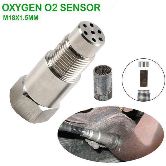 Mini Catalytic Converter CEL Eliminator - 60MM O2 Sensor Adapter for Check Engine Light