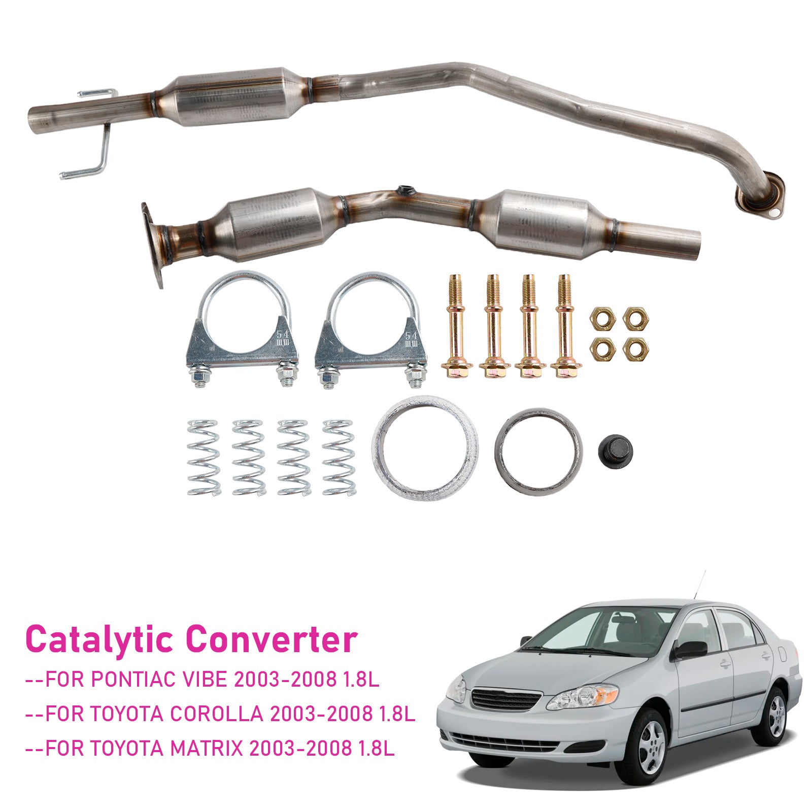 Katalysator Für 2003-2008 Toyota Corolla Matrix Pontiac Vibe 1,8 L Zentrum