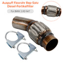 Exhaust Flex Pipe Repair Set Diesel Particulate Filter For BMW 2.0D N47-6