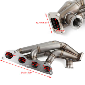 Honda Civic K20 K24 Sidewinder V2 Turbo Collecteur T3 1992-2000 - 0