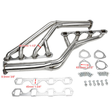 Ford 1964-1970 Mustang 260/289/302 V8 Tri-y Header Stainless Steel Manifold Header - 0