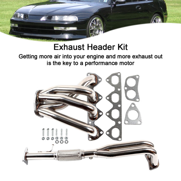 Honda 1993-1996 Prelude 2,2L Stahlkrümmer Auspuff Racing Header Edelstahl HDSHP92H22