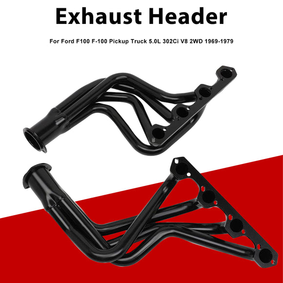 Exhaust Manifold Header Fit Ford F100 5.0L 302W Pickup Truck 2WD 1969-1979