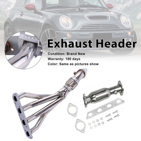 Stainless Steel Exhaust Manifold Header Fit Mini Cooper R50/R52/R53 2002-2008