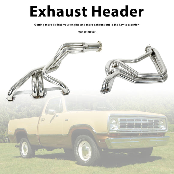 Stainless Steel Exhaust Manifold Header Fit Dodge D100 D150 D200 RD200