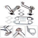 Stainless Steel Exhaust Manifold Header Fit Chevrolet 216/235/261 1937-1962-2