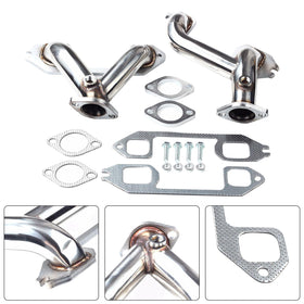 Stainless Steel Exhaust Manifold Header Fit Chevrolet 216/235/261 1937-1962 - 0