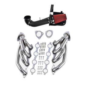 Air Intake Exhaust Header Fit Chevy Fit GMC Avalanche Silverado 2000-2006