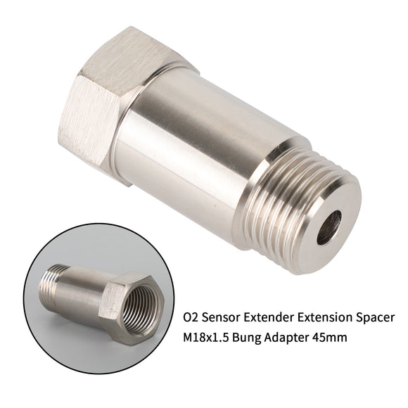 CEL O2 Sensor Adapter Check Engine Light Eliminator Pipe Extension Extender M18x15 Generic