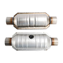 Universal 2Pcs 2.5" Inlet & Outlet Catalytic Converter-10