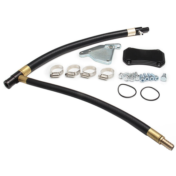 Kit de suppression de silencieux d'échappement et de recirculation des gaz d'échappement (EGR) pour GMC Sierra 6,6 L 2500HD 3500HD Duramax LML Diesel 4" (2011-2015)