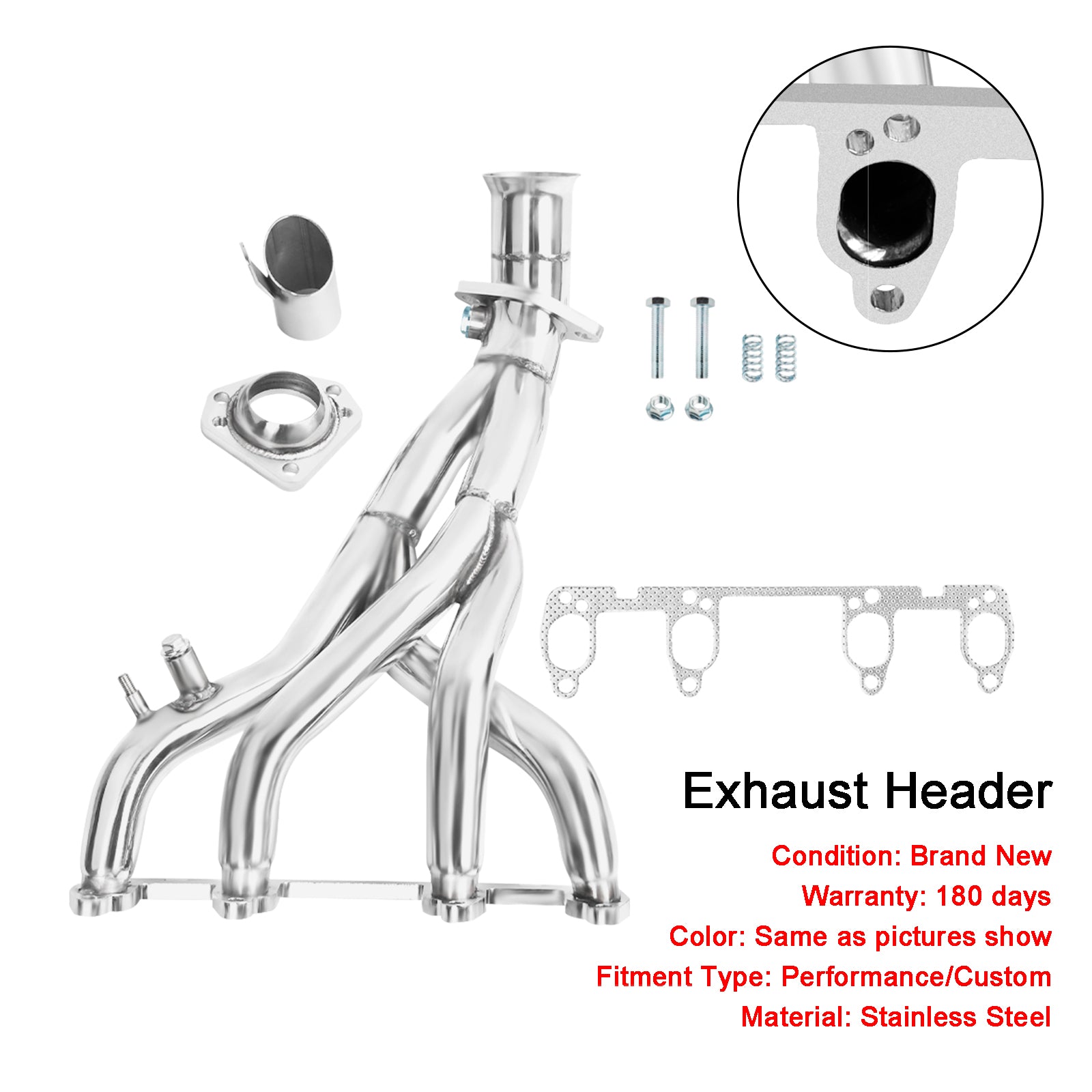 Exhaust Header fit VW Golf II III MK2 MK3 GTI Jetta 8V 1.8L 2.0L 1985-1998