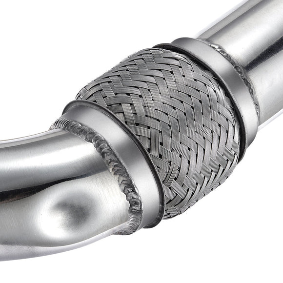 Ford 2008-2010 6.4L Powerstroke Diesel Heavy Duty Polished No EGR Exhaust Up-Pipe