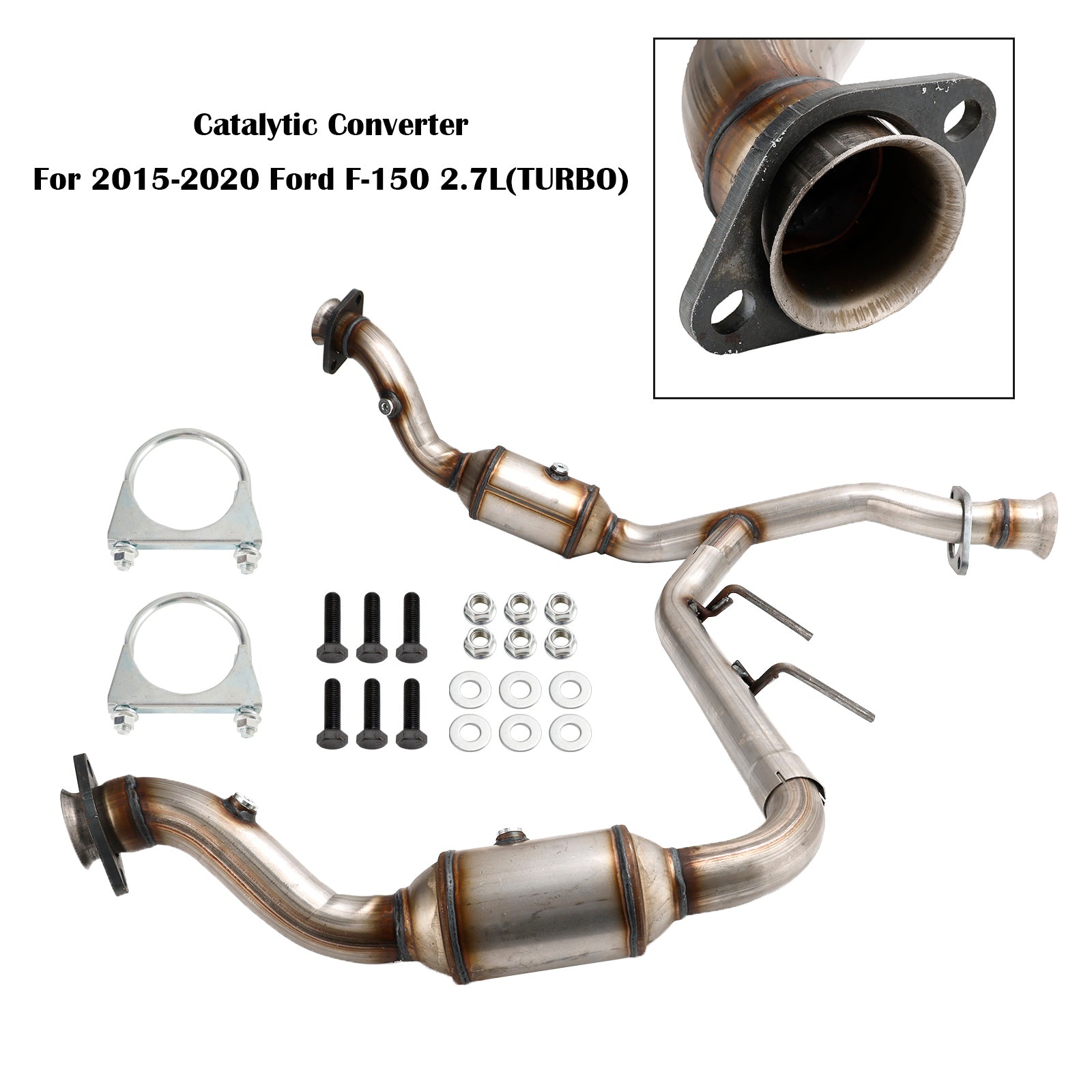 Ford 2015-2020 F-150 2.7L V6 Turbo Right And Left Side Catalytic Converter