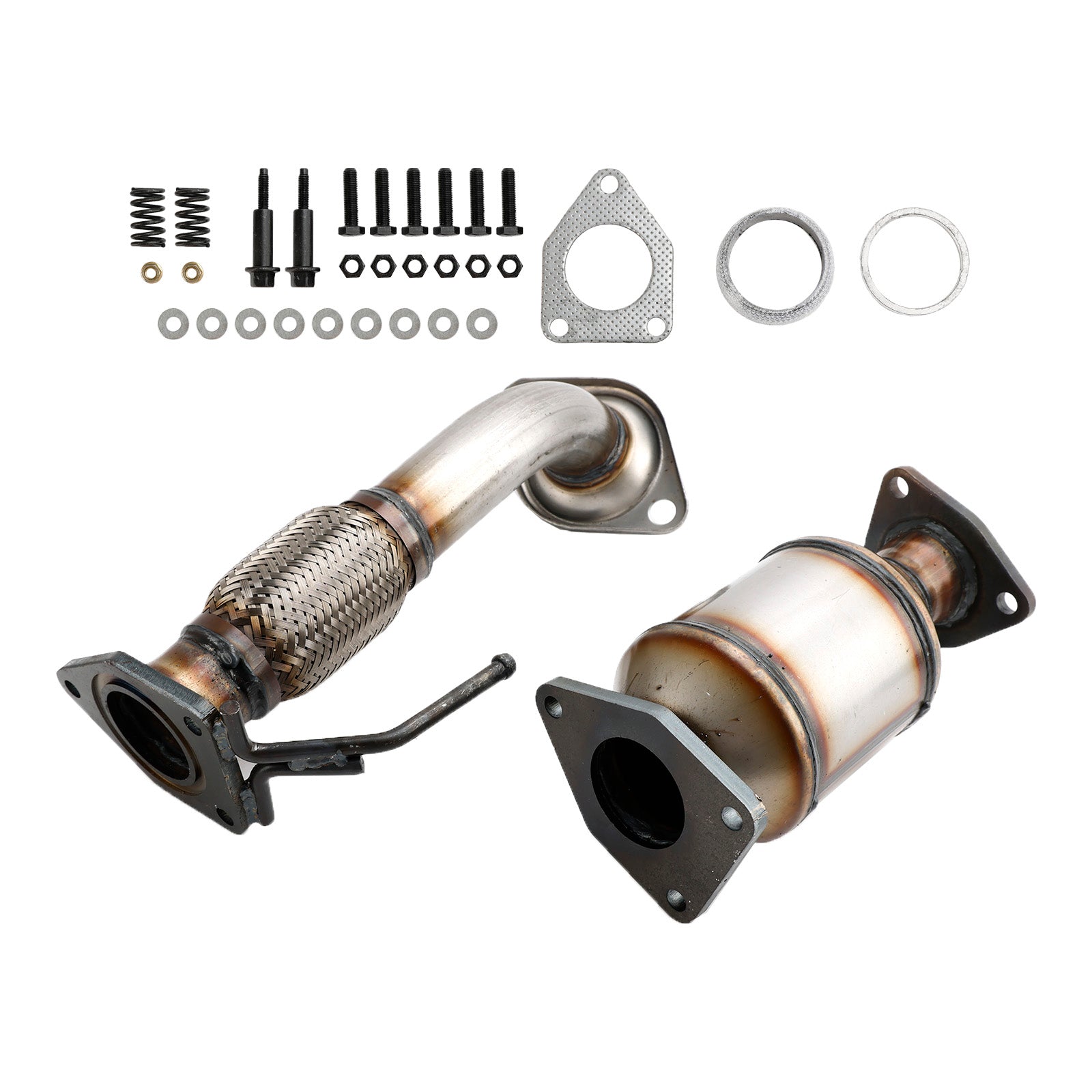 Honda 2008-2012 Accord 2.4L Flex Pipe & Rear Manifold Catalytic Converter 642118 6H28175