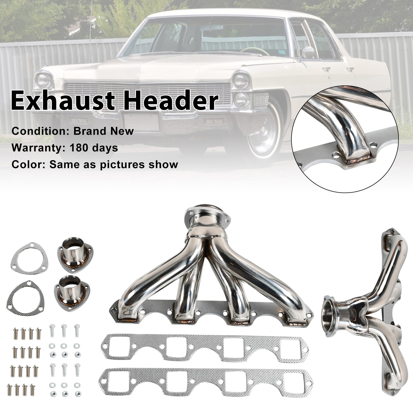 Cadillac 1968-1976 Calais 7.7L 8.2L Exhaust Manifold Header