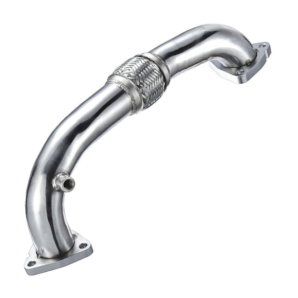 Ford 2008-2010 6.4L Powerstroke Diesel Heavy Duty Polished No EGR Exhaust Up-Pipe