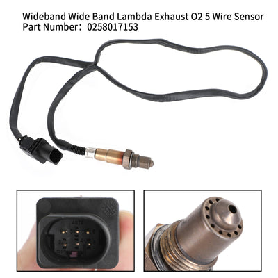 AUDI 2008-2014 TT 2.0 TFSI quattro 1984 200 4 Coupe Upstream Lambda 02 Sensor 0258017153 5-Wire Generic - 0