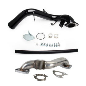 Chevrolet 2006-2007.5 Silverado 2500 HD 6.6L V8 DIESEL OHV Turbocharged EGR Delete Kit & Passenger Up-Pipe & Intake Tube