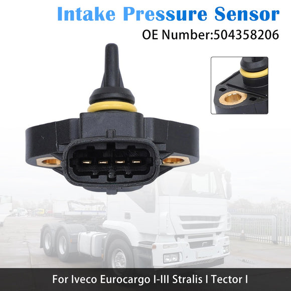 Iveco Eurocargo I-III Stralis I Tector I Intake Pressure Sensor 504358206